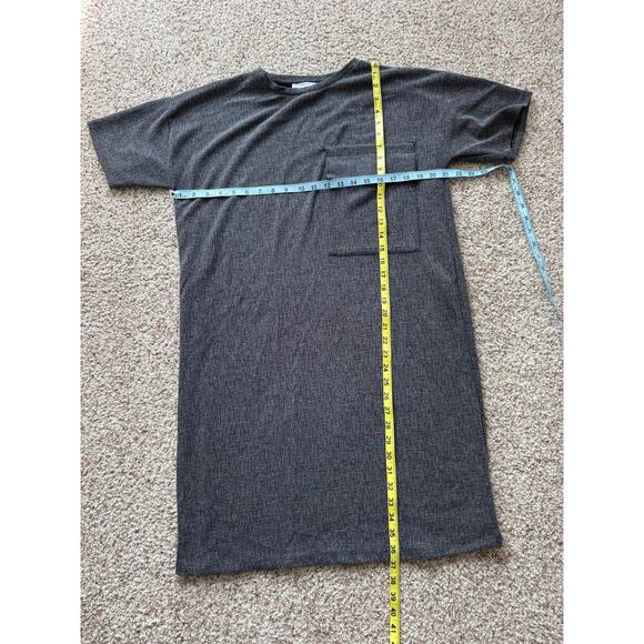 ZARA Basics short sleeved. T shirt Dress, size medium, Dark Gray - Picture 3 of 7